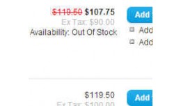 Show availability for all product on listing pag..
