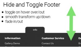 Hide and Toggle Footer (Smooth popup/slideup) vq..