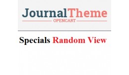 Specials random view - Journal Theme