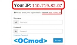 [OCmod] Display IP Address at Login