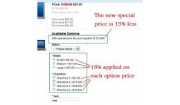 Special price discount on options (vqmod)
