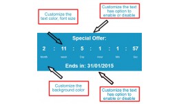 Specials Countdown Customizable (Product page an..