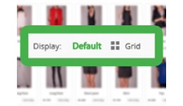 Grid view as default on category page