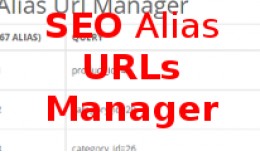 SEO alias urls manager bulk update