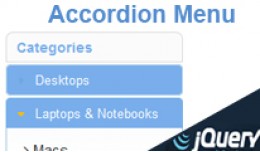 Category Menu Accordeon