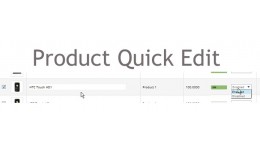 Products Quick Edit