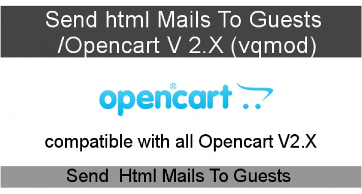 Send Html Mails To Guests - Opencart V 2.X