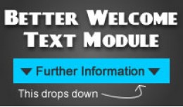 Further Information - Sexy Welcome Text Module