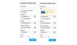 Advanced search options