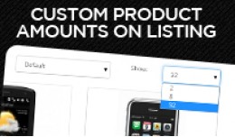 Custom Product Amounts On Listings