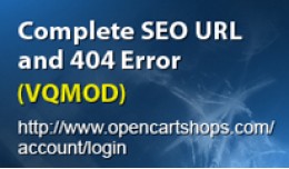 TRUE SEO URLs with 404 error page vqmod