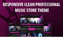 Responsive Clean Professional New Music Store Th..