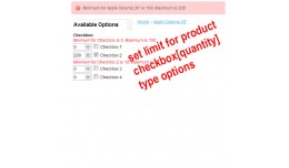 Quantity Limit for Checkbox with Quantity Option..
