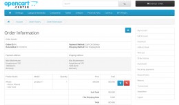 Customer account - Print buttons on information ..