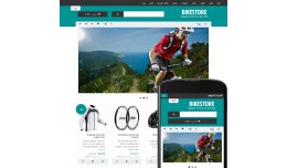 OpenCart 2 Theme River Bikes Azure