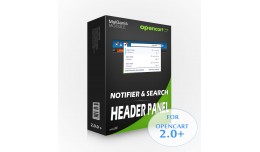 Admin header panel & search 2.0+