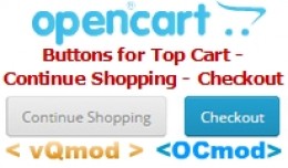 Buttons for Top Cart Continue Shopping-Checkout