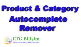 Remove Autocomplete Category and Product Edit Page