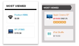 Most Viewed Products Box