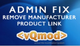 Admin Fix - Remove Manufacturer from Product