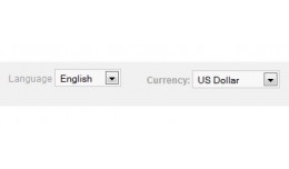 Dropdown Language/Currency Vqmod