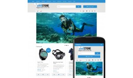 OpenCart 2 Theme River Diving Cyan