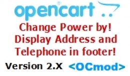 Change Power By|Display Address and Telephone in..