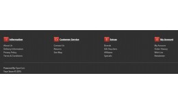 Fancy icon on footer menu