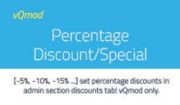 Percentage Discount or Special