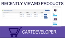 Recently Viewed Products for Opencart