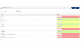 Address configurator - Fields Hide