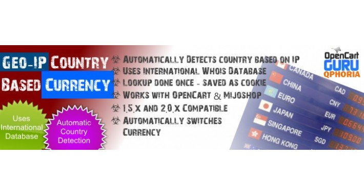 GeoIP Country-to-Currency Autodetect (1.5.x/2.x/3.x)