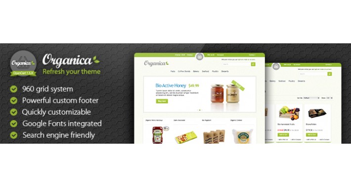 Organica Premium OpenCart Theme