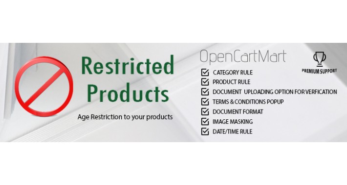 Restricted Products / Age Verification