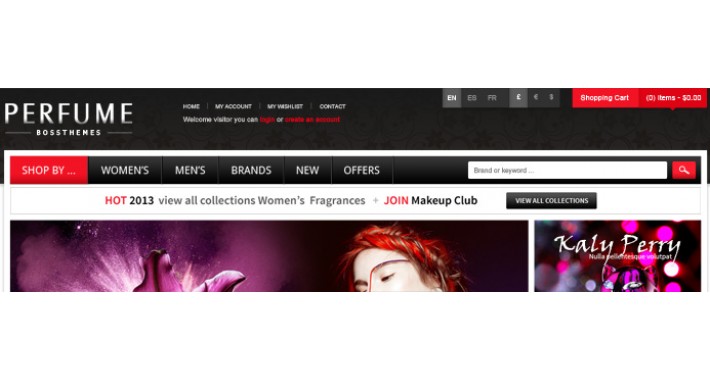 OpenCart Fragrance & Perfume Theme - Responsive Store