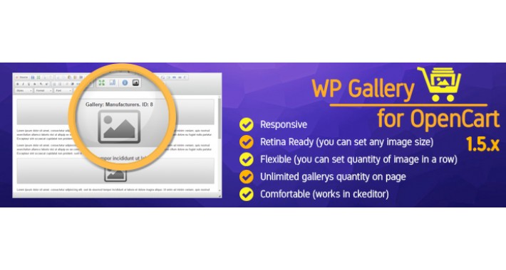 WP Gallery for opencart 1.5.x (gallery for ckeditor)