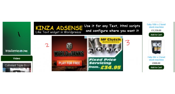 Kinza Adsense module for opencart 1.5.x