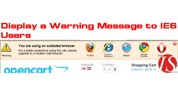 Display a Warning Message to IE6 Users for 1.5.x.x  (vQmod)