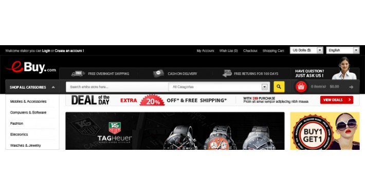 Super Market Responsive OpenCart Theme - EBuy
