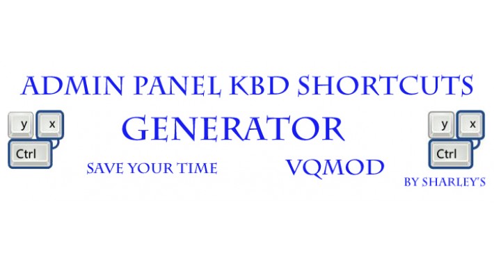 (vQmod) Admin Panel Keyboard Shortcuts Generator