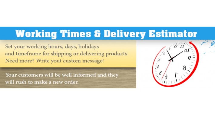 Order On Time / Working Times & Delivery Estimator [3.3.2]