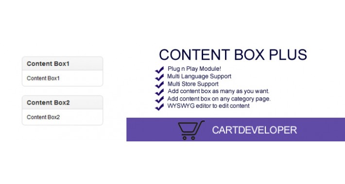 Content Box Plus for Opencart