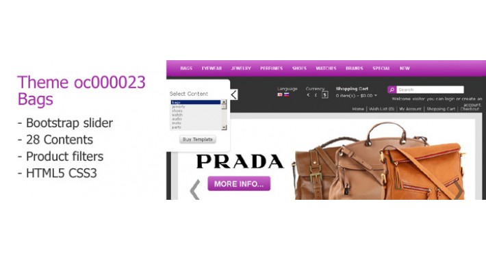 OpenCart 1.5 Theme oc000023
