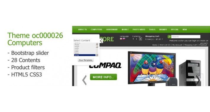 OpenCart 1.5 Theme oc000026
