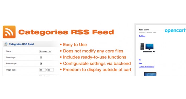     Categories RSS Feed + Cache/Sitemap/Menu Functions