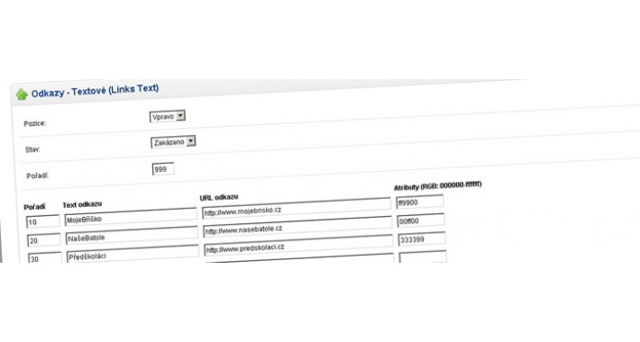 Links Text - OC v1.49x (CZ: odkazy - textove externi)