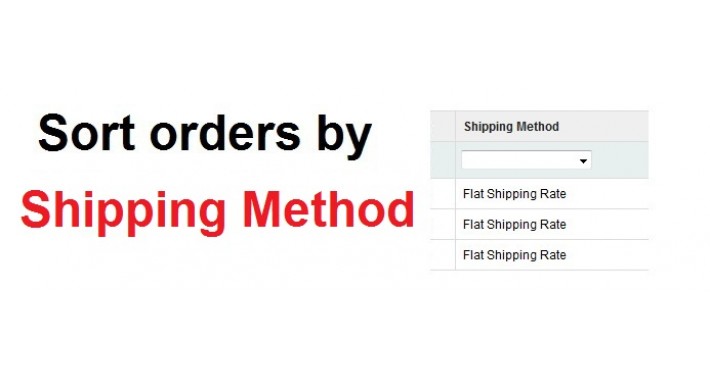 Sort orders by Shipping Method
