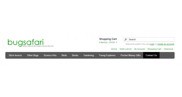 Contact Us Link in Top Menu - Contact Us Category Header Link