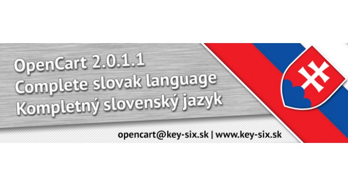 SLOVAK LANGUAGE / SLOVENČINA / OPENCART 2.0.1.1 SLOVAK LANGUAGE / SLOVENČINA / OPENCART 2.0.1.1
