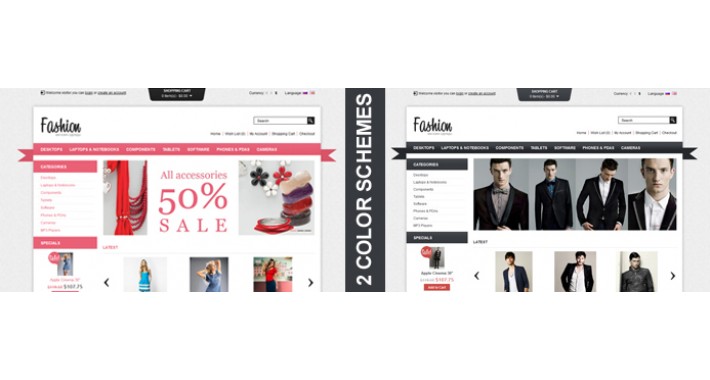 Fashion OpenCart template